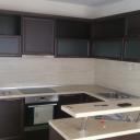 Кухня от MDF профил и пълнеж, цвят венге.